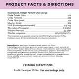 The Pets Table Probiotic Soft Chews Duck Flavored Gut Health Supplement for Dogs - Dog Digestive Support, 60 Chews