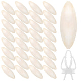 40 Pcs Cuddle Bone Cuttlefish Bone 3.0" to 3.5" Cuttlebone for Birds with 1 Parakeet Cuttlebone Holder Bird Cage Food Clip, Parakeet Toys Chew Toy for Birds Parrots Cockatiels Budgie Snails Reptiles