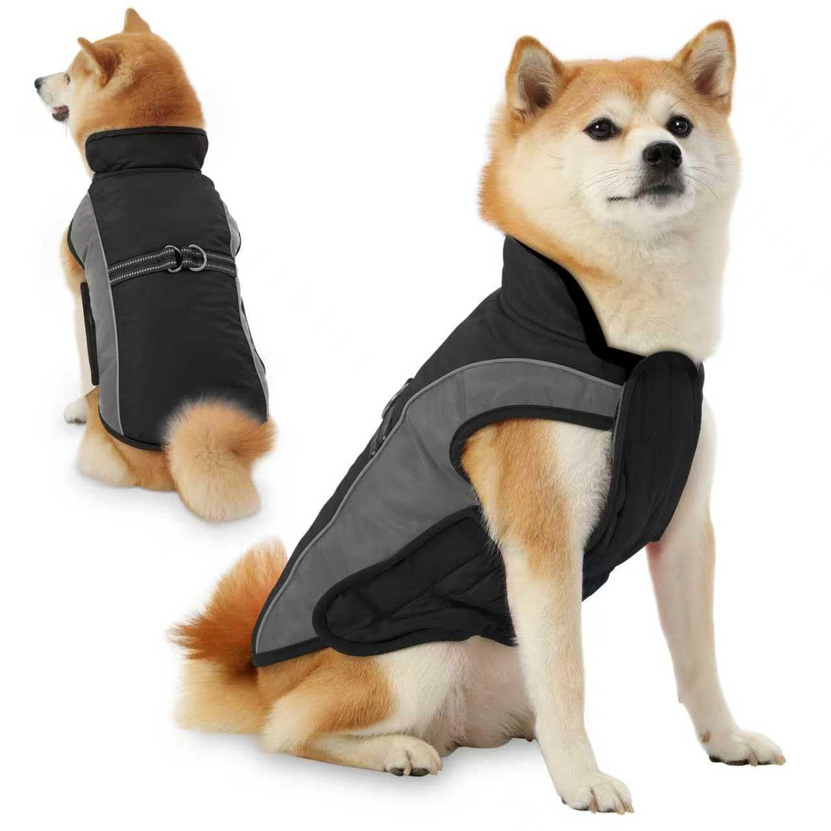Dog Coat, Water-Resistant Dog Clothes, Warm Fleece Lining Dogs Coats, Winter Windproof Dogs Jackets with Reflective, Pet Vest for Small Medium Large Pets - 1 PCS