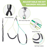 ZPVP Dog Grooming Arm with Hammock 35" Adjustable Dog Grooming Or Stand with Anti-Slip Metal Clamp No-Sit Haunch Holders for Small/Medium Pets Cat(Grooming Table Not Included)