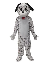 Plush Dalmations Costume Spotted Black and White Puppy Suit Dog Character Outfit Adult