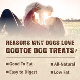 Gootoe Turkey Tendons for Dogs –All-Natural, Hypoallergenic Dog Treats, Rawhide Alternative, Long Lasting Puppy Chews, Healthy Dog Treats for Small Breeds, Bone (S), 6 Count Pack