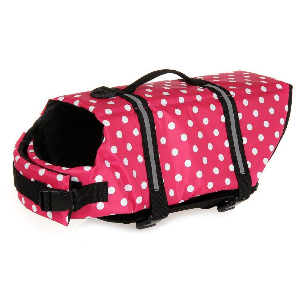 TESOON Dog Life Jacket - Quick Release, Easy-Fit Adjustable Pet Saver Life Preserver