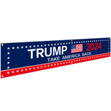 Generic Trump 2024 Flag 120"" x 20"" Take America Back Banner Donald Trump 2024 Sign Banner for Yard Garden Outdoor with 6 Brass Grommets