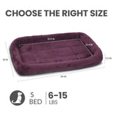 Patas Lague Bolster Dog Bed for Small Dogs 24''x18'', Soft Warm Foam Pet Sofa Bed, Machine Washable Pet Cat Crate Mat for Small Breeds, Taupe