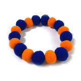 50pcs pet Dog Bow Tie Rainbow Flower Hair Ball Necklace Collar Pet Dog Cat Bowties Neckties Dog Grooming Accessories(3,Neck Size (40-45cm))