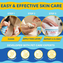 Load image into Gallery viewer, Forticept Blue Butter – Hot Spot Treatment for Dogs Cats | Dog Cat Wound Care | Skin Yeast Infections, Ringworm, Cuts, Rashes, First Aid Veterinary Strength Anti Itch Cream 4oz
