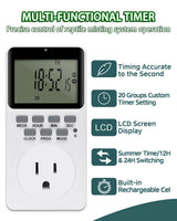Automatic Reptile Mister System, Misting System with Timer, Reptile Humidifiers Quiet Pump Expandable to 10 Fine Mist Nozzles, Terrarium Mister with Programmable Timer Accurate to The Second