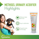 Vetoquinol Methigel Urinary Acidifier to Promote Urinary and Bladder Health for Dogs & Cats