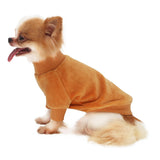 LOPHIPETS Small Dog Sweatshirt - Lightweight Cold Weather Coat - Fits 4.5-6.5 lbs - Adult Chis, Poms, Maltese - Camel Medium