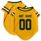 ANTKING Green Bay Dog T-Shirt Jersey Style Pet Clothes Custom Name and Number Gifts