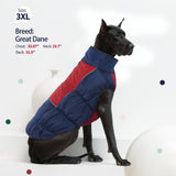 IECOii XXL Winter Coat for Large Dogs, Fleece Waterproof Jacket, Extra Large Zippered Puffer Vest for Male Female Dogs, XX-Large