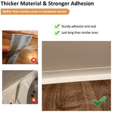 White Caulk Tape Self Adhesive Waterproof, Bathroom Peel & Stick Caulking Strip Floor Tile Wallpaper Toilet Tub Shower Wall Trim, DIY Project Renter Friendly Decor, Quick & Easy to Install in Minutes