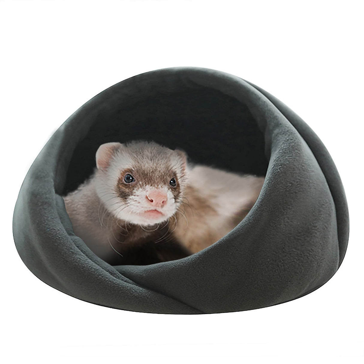 Ferret Bed Cave and Hideouts Comfortable，Ferret Hideaway Bed Accessories for Cage Ferret Beds and Hideouts Safe & Cozy for All Ages Ferrets(Grey) (Grey)