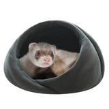 Ferret Bed Cave and Hideouts Comfortable，Ferret Hideaway Bed Accessories for Cage Ferret Beds and Hideouts Safe & Cozy for All Ages Ferrets(Grey) (Grey)