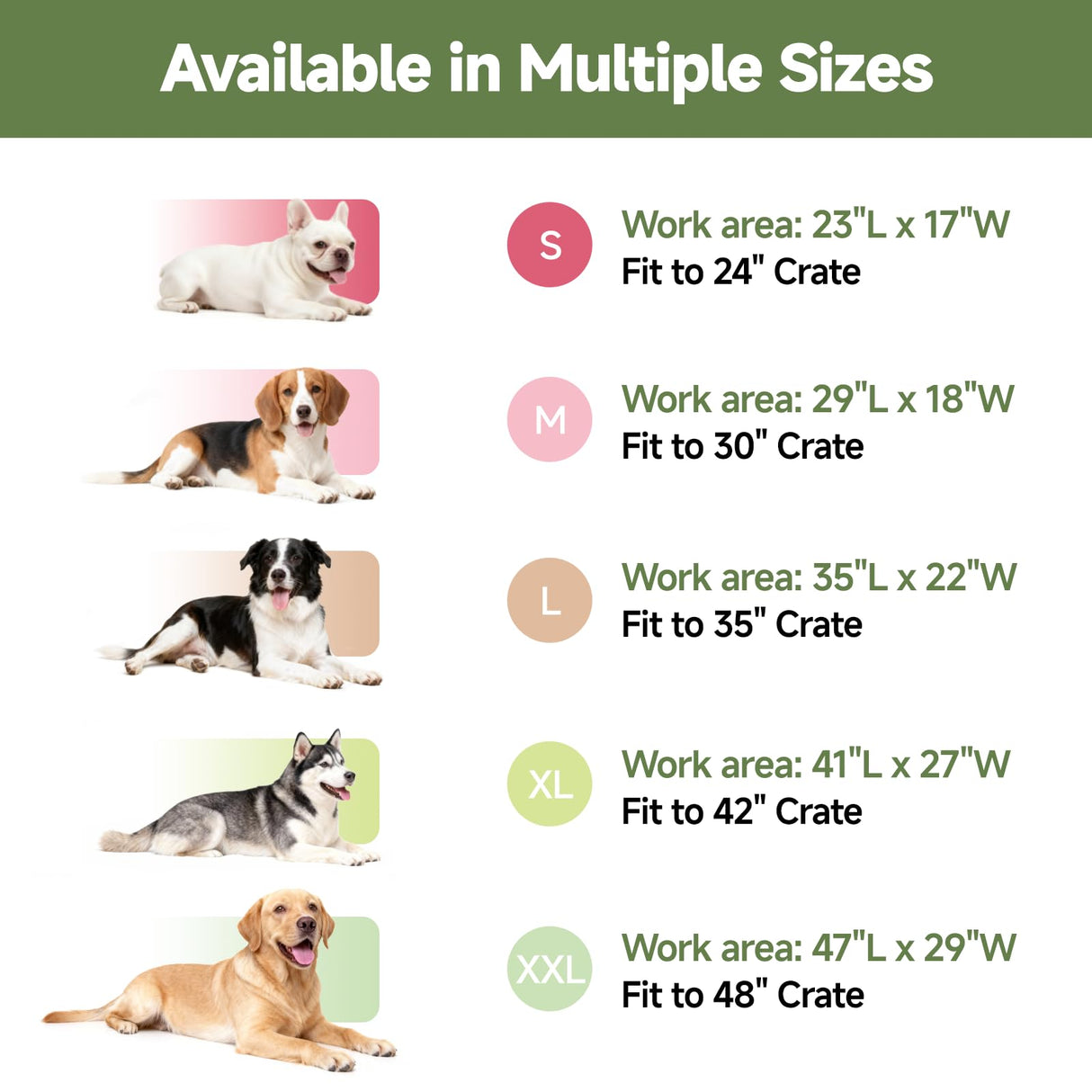 WAYIMPRESS Dog Crate Pad, Double-Sided Waterproof Crate Mat Bed, Outdoor Kennel Mat Pet Sleeping for Medium Large Dogs, Clooling, Waterproof, Wipeable, Anti-Slip, Kennel Pads 35 x 22 Inch, Dark Gray