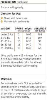 Amber NaturalZ Paxaid Digestive Rescue for Dogs and Puppies | Supports Normal Appetite, Gut Function, and Stool Consistency During Occasional Gastric Discomfort and Dietary Changes 1 Fluid Ounce