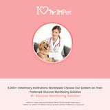Jettiplex Pet Glucose Meter Kit,Pet Blood Sugar Monitor Kit for Dogs, Cats, Rabbits & Small Animals - Complete Health Tracking Set with 50 Strips & 50 Lancets, Featuring Simple-Use Meter for Gentle & Reliable Health Tracking（orange-red）