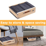 Aitakatta Adjustable Dog Ramp, Portable Folding Pet Ramp, 32" Long Wooden Pet Ramp for Bed with Non-Slip Traction Mat for Small Dogs, Dog Climbing Ladder for Sofa, Bed, Couch,Car(LGPT1,Gray)