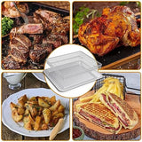 Stainless Steel Baking Tray Pan and Air Fryer Basket Compatible with Cuisinart Airfryer TOA-060 and TOA-065 Deep Fryer Parts & Accessories (with Cuisinart Airfryer models TOA-060 and TOA-065)