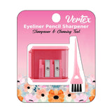 Eyeliner Pencil Sharpener for Eyes and Lip Liner Makeup Large Brow Pencils Small Angled Wing Tip Real Beginners Techniques Eye Shadow Lines Gel Eyebrow Pomade Black Liquid Waterproof Stencil