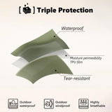 HowlyWoof Waterproof Dog Raincoat, Hooded Raincoat for Dachshund Whippet Small Medium Large Dogs, Adjustable Dog Rain Coat Jacket (05(chest21-23'', back17-19.5''))