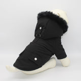 Petzzi Pet Warm Dog Coat for Winter Cold Weather Clothes Hooded Dog Jacket Small Puppies Medium Large Dog Cat Clothes Insulated Padded Snow Parka (Black, XX-Large)