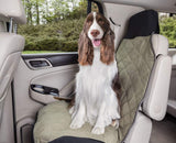 PetSafe Happy Ride Quilted Bucket Seat Cover - Long-Lasting Waterproof Padded Seat Protection with Secure Seatbelt Access - Keeps Leather Seats Clean & Protects from Scratches - Green