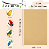 Lesimnky Bird Cage Liner 50-Pack 17” x 11” Gravel Paper Cuttable Pet Sandpaper Special for Bird Cage in Sea Sand, Easy Clean Pet Sandpaper Calcium Paper for Birdcage Parrots Cockatiels (50)