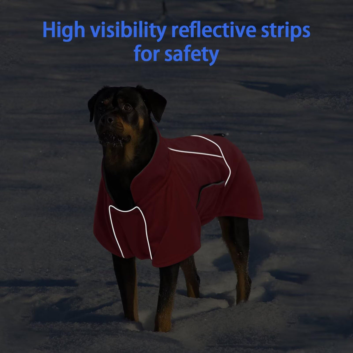 MIGOHI Waterproof Dog Jacket,XL Dog Coat,Reflective XL Fleece Jacket for Dogs,Extra Large Winter Coat Snowsuit,Large Snow Clothes for Dogs Male Female,Australian Shepherd,Beagle,XL,Red
