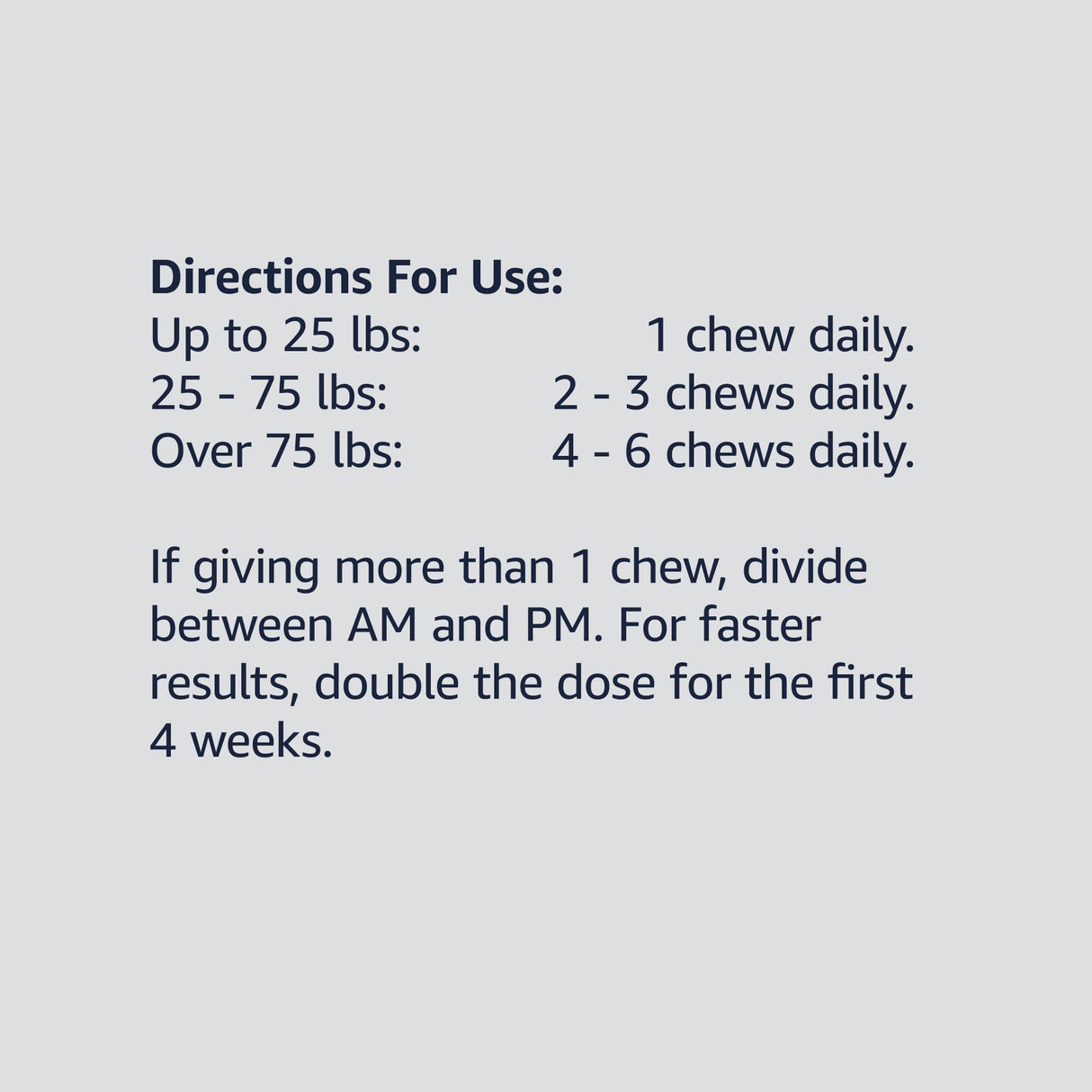 Amazon Basics Premium Dog Hip & Joint Supplement Chews with EPA and DHA, 120 Count (Previously Solimo)