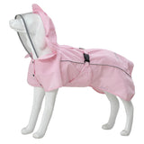 MAMORE Dog Raincoat Waterproof Dog Rain Jacket with Cute Hood for Small Medium Large Dogs Puppy Poncho Reflective Adjustable (Pink, XXX-Large)