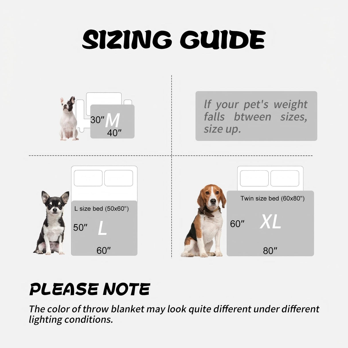 AIWEK Dog Blanket Paw Bone Pattern 1 Pack 3 Colorful 40"*30" Super Soft Warm Flannel Sofa Cover Car Bed Protector, Urine Proof Washable Outdoor Pet Blanket for Puppy Large Dogs & Cats