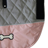 Vecomfy Reversible Dog Coats for Small Dogs Waterproof Warm Puppy Jacket for Cold Winter,Pink and Grey S