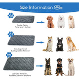 Thermal Reflection Pad for Dogs Cats, 5-Layer Self-Warming Dog Bed Mat, No-Electricity cat Heating pad, Washable Non-Slip Pet Pad, Indoor Outdoor Use for Small Medium Dogs and Cats (Gray, X-Large)