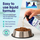 Pure Wild Alaskan Salmon Oil for Dogs - Omega 3 Formula - Dog Fish Oil Liquid - Skin and Coat Supplement for Shedding - Dry Itchy Skin and Allergies - EPA + DHA Fatty Acids - 32 oz Pump Bottle