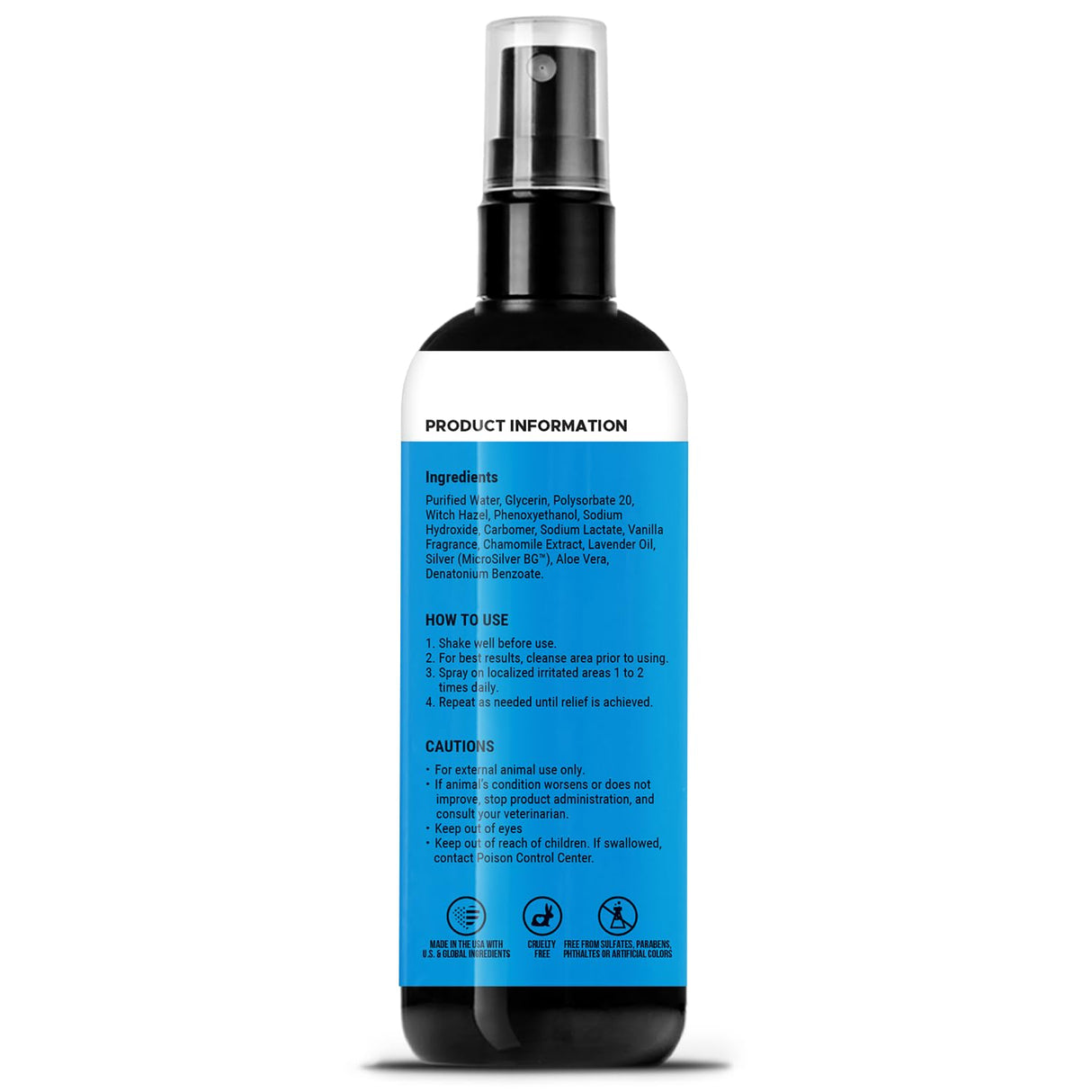 Restore + Soothe Hot Spot Spray for Dogs & Cats – Gentle Dog Skin Spray with Aloe Vera & MicroSilver BG – Soothes Itching, Hot Spots & Irritation – Dog Itch & Hot Spot Remedy for Sensitive Skin – 4oz