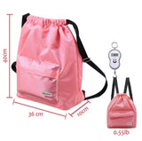 KIKIGOAL Dry Wet Separated Swimming Bag Portable Drawstring Backpack Waterproof Gym Sports Pool Beach Gear Bag