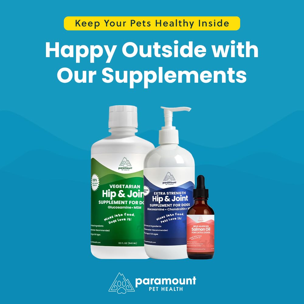 Paramount Pet Health Wild Alaskan Salmon Oil for Cats & Small Dogs, Supports Skin, Coat, Joint & Overall Well-Being, Pure & Premium Alaskan Salmon Oil for Dogs & Cats with No Fillers, 2 oz