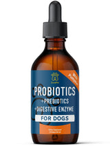 ZuvaPet Probiotics for Dogs - Dog Probiotics for Diarrhea - Natural Digestive Enzymes for Upset Stomach Relief + Gas, Constipation Health & Itch Relief - Prebiotic Pet Supplies - 120 Servings