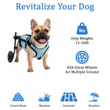 Dog Wheelchair for Back Legs - Adjustable Small Dog Wheelchair with 1.5mm Thickened Frame, Mobility Aid Support Cart for Disabled Hind Legs Rehab, Walking Wheels for Small Dogs
