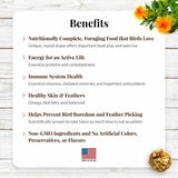 LAFEBER'S Classic Nutri-Berries Pet Bird Food, Made with Non-GMO and Human-Grade Ingredients, for Macaws and Cockatoos (14 lb)
