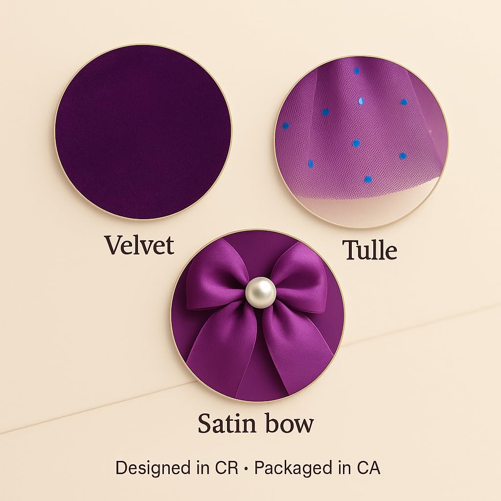 MYDOGGIE Luxury Velvet Dress for Small Dogs & Puppies (Toy Breeds) | Elegant Princess Outfit with Glitter Tulle & Satin Bow | Perfect for Chihuahua, Yorkie & Teacup Sizes | Premium Gift Box Included