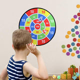 29" Kids Dart Board Game Set, Large Dart Board Toys with 24 Sticky Balls, Sticky Dart Board Indoor Outdoor Sport Fun Party Game Toys for Kids Boys Girls Ages 3 4 5 6 7 8 9 10