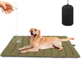 BINGPET Outdoor Travel Dog Bed for Large/Medium Dogs,Portable Waterproof Camping Mat with Carry Bag,Foldable Outside Bed,Machine Washable Indoor Pet Mat for Small,Medium and Large Dogs 35"x51"