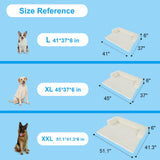 Wn's Day Luxurious Dog Couch Bed, Washable Calming Dog Couch Cover, Removable Couch Protector for Dogs, Waterproof Sofa Bed, Pet Bed Mats for Couch, Pet Couch Covers for Sofa(White, XXL)