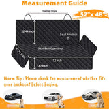 NYLSYT Dog Car Seat Cover for Back Seat Pet Cover for Dogs Waterproof Car Seat Protector Durable Nonslip Scratchproof Seat Covers for Cars SUV& Trucks