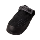 Ruffwear, Ridgeline Dog Boots, Breathable Knit Upper, Nonslip Rubber Outsole, Multi-Directional Lugs, TPU Toe Rand, Reflective Strap, Easy On/Off, for Hot Pavement & Trail, Obsidian Black, 2.50"