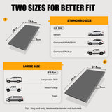 ESCRODOI Dog Car Bed for Back Seat Cover, Supportive Foam Pet Mat Cushion for Car Backseat Extender with Removable Cover, Large Size for SUV & Truck, Easy Clean, Extra Large
