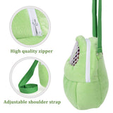 Portable Pet Carrier Bag, African Hedgehog Hamster Breathable Pet Carrier Handbags, Puppy Cat Travel Backpack (M, Green)